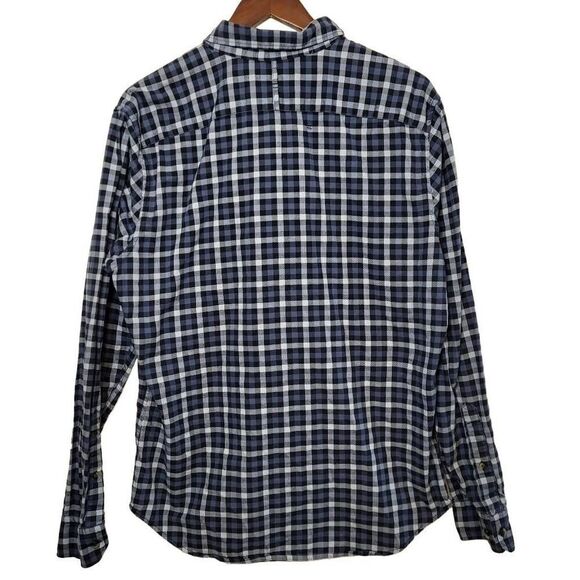 Banana Republic Mens Luxe Grant Fit Flannel Plaid Button Down Shirt Size Large - Picture 2 of 6